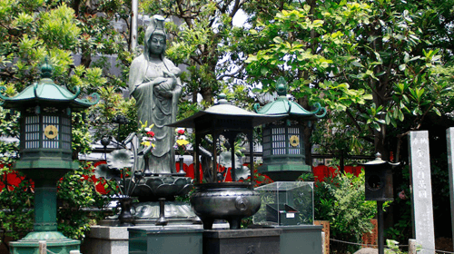 Statue of Kodakara Kannon Bosatsu